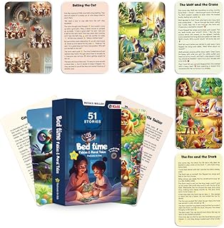 Bedtime Fables and Moral Tales 51 Flashcards For Kids For 3+ Years Old | Short Stories with Colorful Pictures| Fairy Tales For Kids | Thoughtful Gifts For Growing Kids [Paperback] PW-picture-14