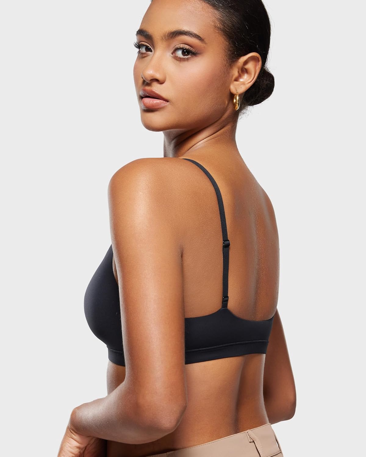 INLYRIC Women's Inbarely Bralettes Cami Bras No Underwire Wireless Seamless Unlined Comfort Sports Bra - Image 4