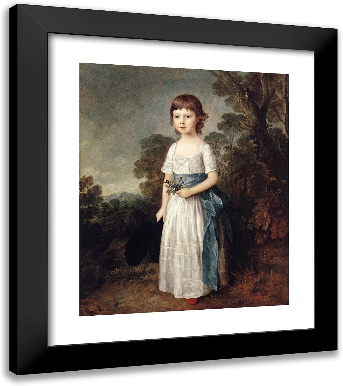 ArtDirect Gainsborough, Thomas 20x23 Gold Ornate Framed Art Print with Double Matting Titled: Master John Heathcote