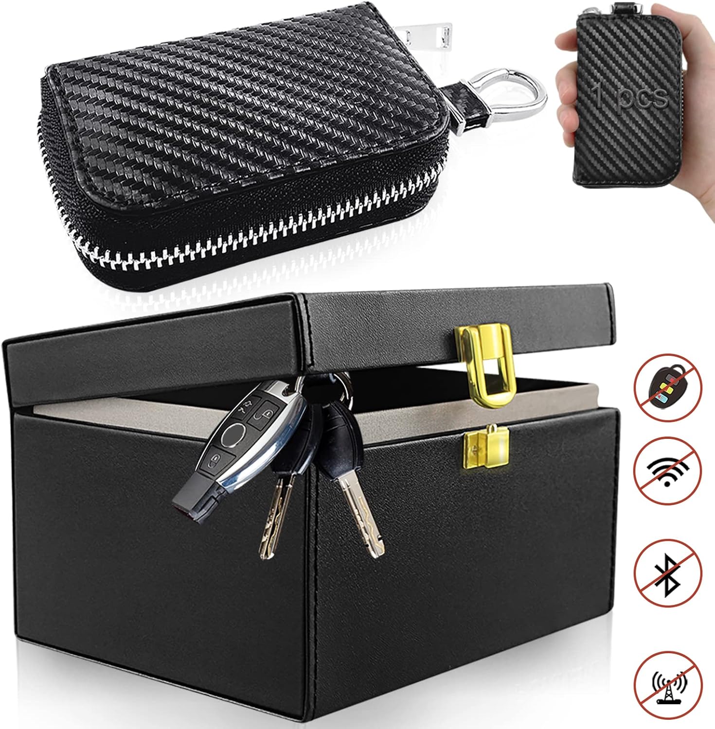 Faraday Box for Car Keys Fob Protector Box Keyless Entry Key Fob Signal
