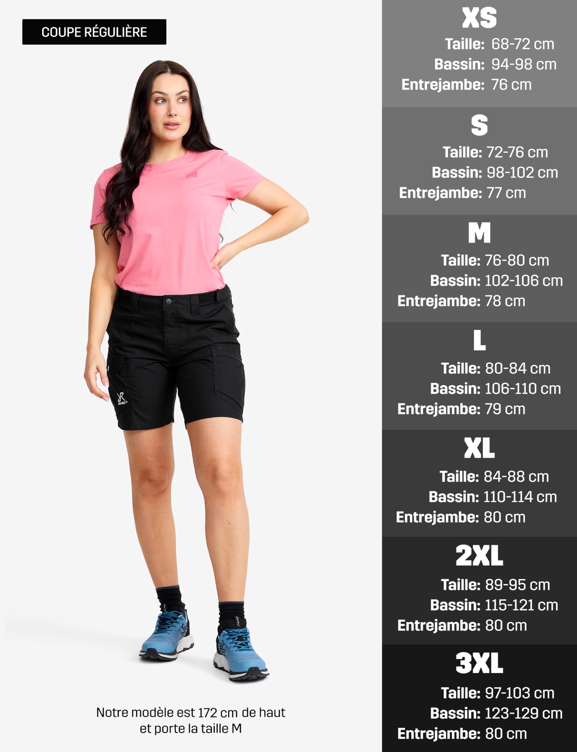 RevolutionRace Rambler Lightweight Pro Shorts pour Femme, Shorts légers et Shorts de randonnée
