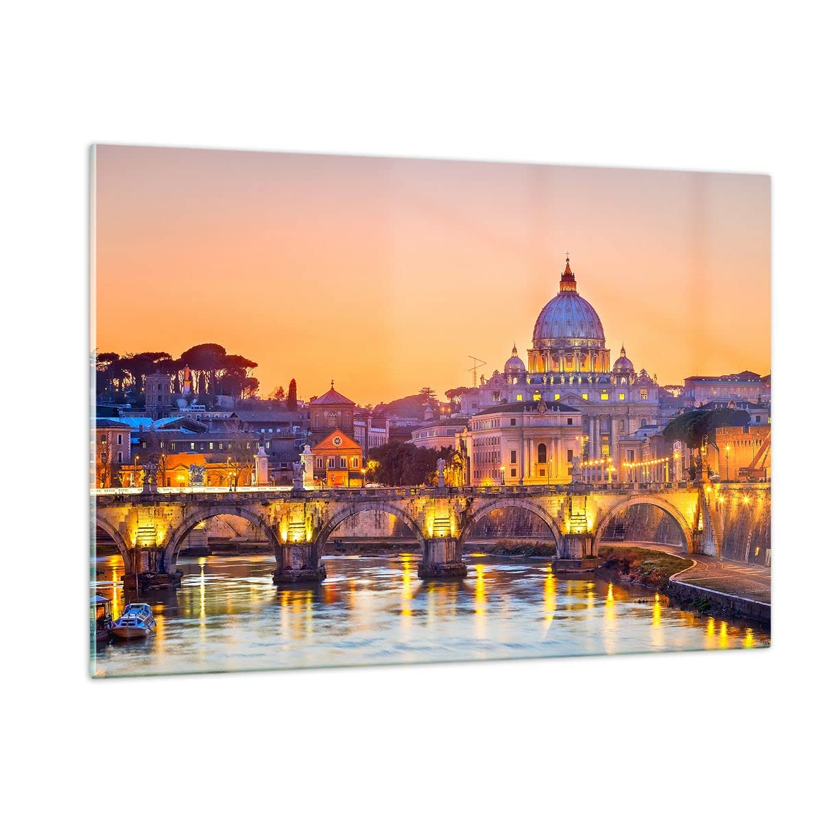 Moderne Impression Sur Verre Rome Italie Basilique Histoire Image
