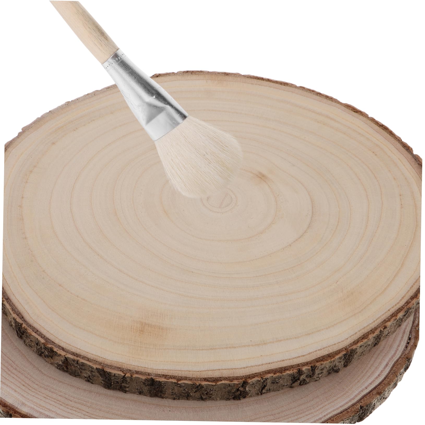 SHINEOFI 2stücke Unbehandelte Holzscheiben Naturholzkreise Für Bastelarbeiten Holzdekor Für Hochzeiten Und Festivals Rustikale Holzspäne Zum Bemalen