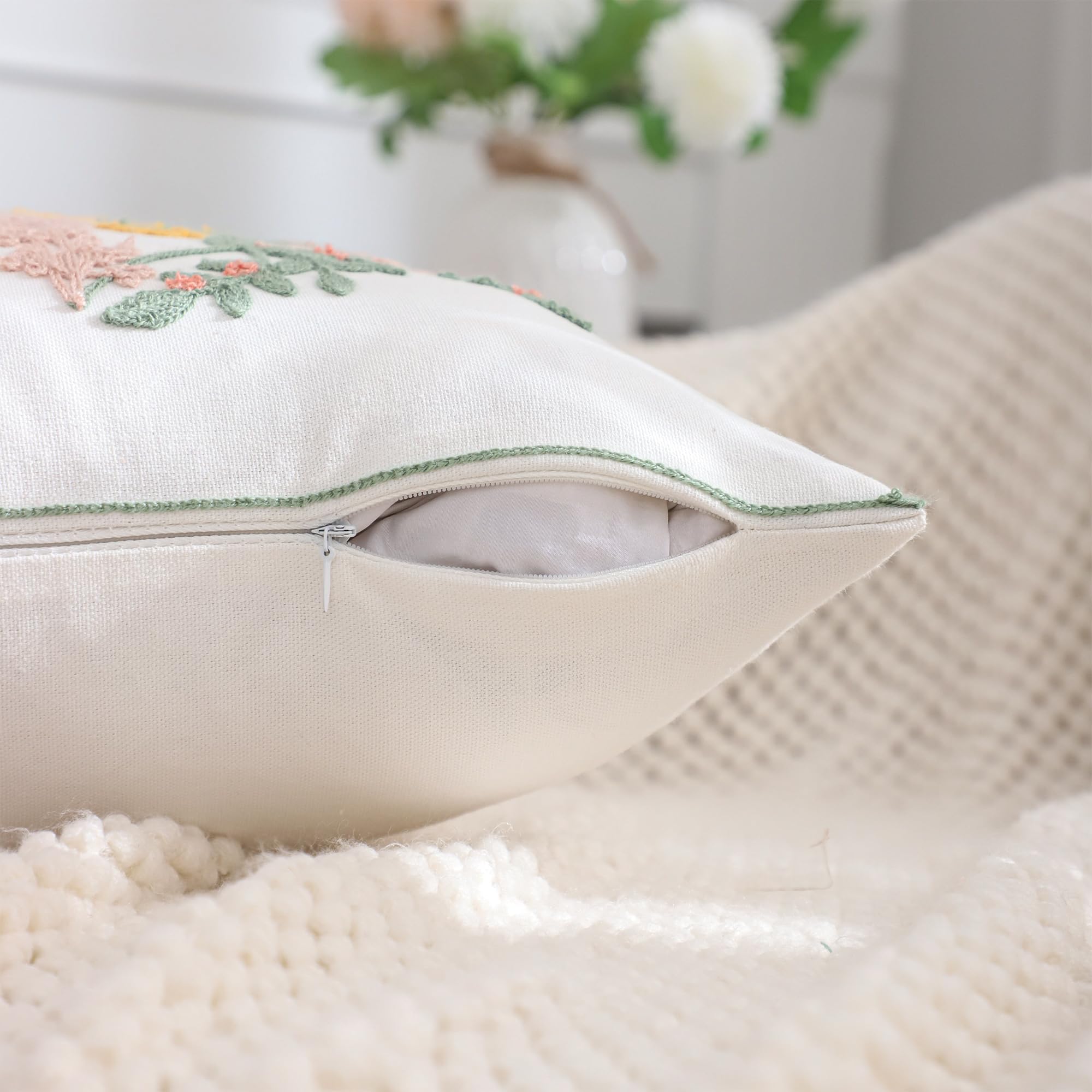 ÉTHÉRÉ - Lot De 2 Housses De Coussins Décoratives CORCEGA BLACK 100