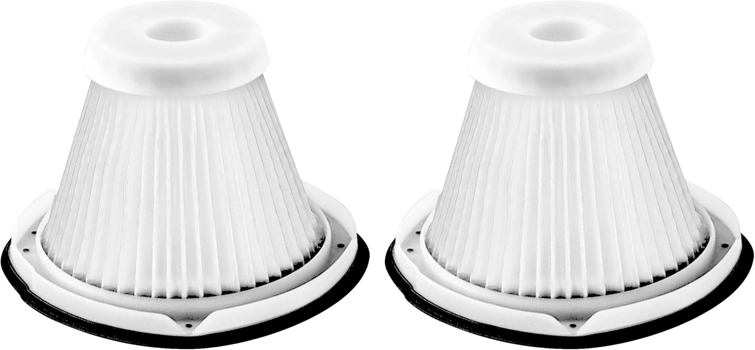 Fette Filter - Vacuum Filter Compatible with Black and Decker Hand Vac For Models #'s BDH1800S, BDH2000SL, BDH2000SLB. Compare to Part # VF200SP - Pack of 2