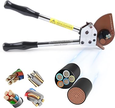Yangoutool Heavy-Duty Ratcheting Cable Cutters for Large Copper, Aluminum, and Armored Cables - J40 Wire Cutter up to 300 mm2, Electrical Wire Cutting Tool