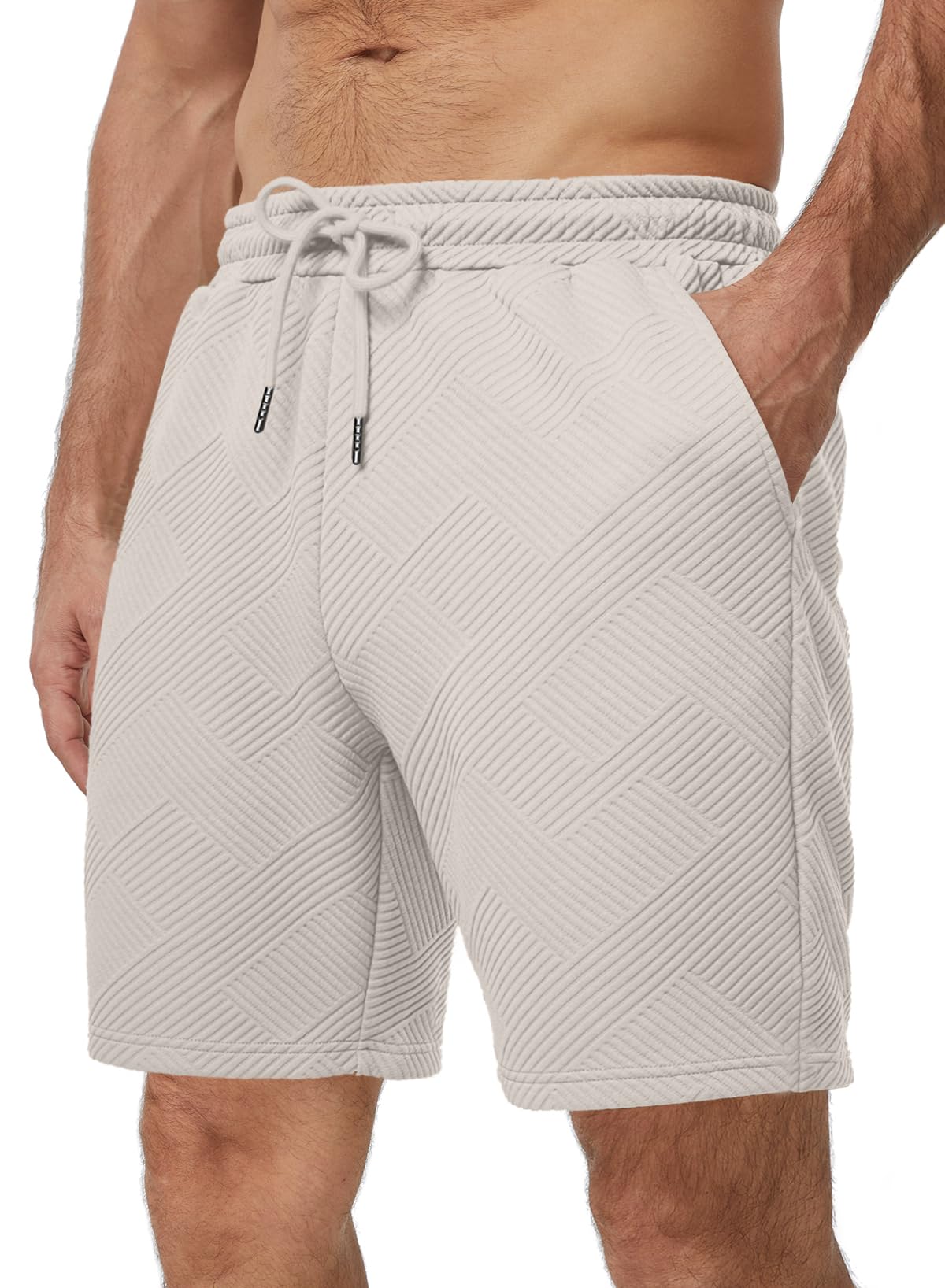 URMYPAWR Kurze Hosen Herren Sommer Freizeit Shorts für Männer leicht mit Taschen und in vielen Farben,Größen: S-3XL