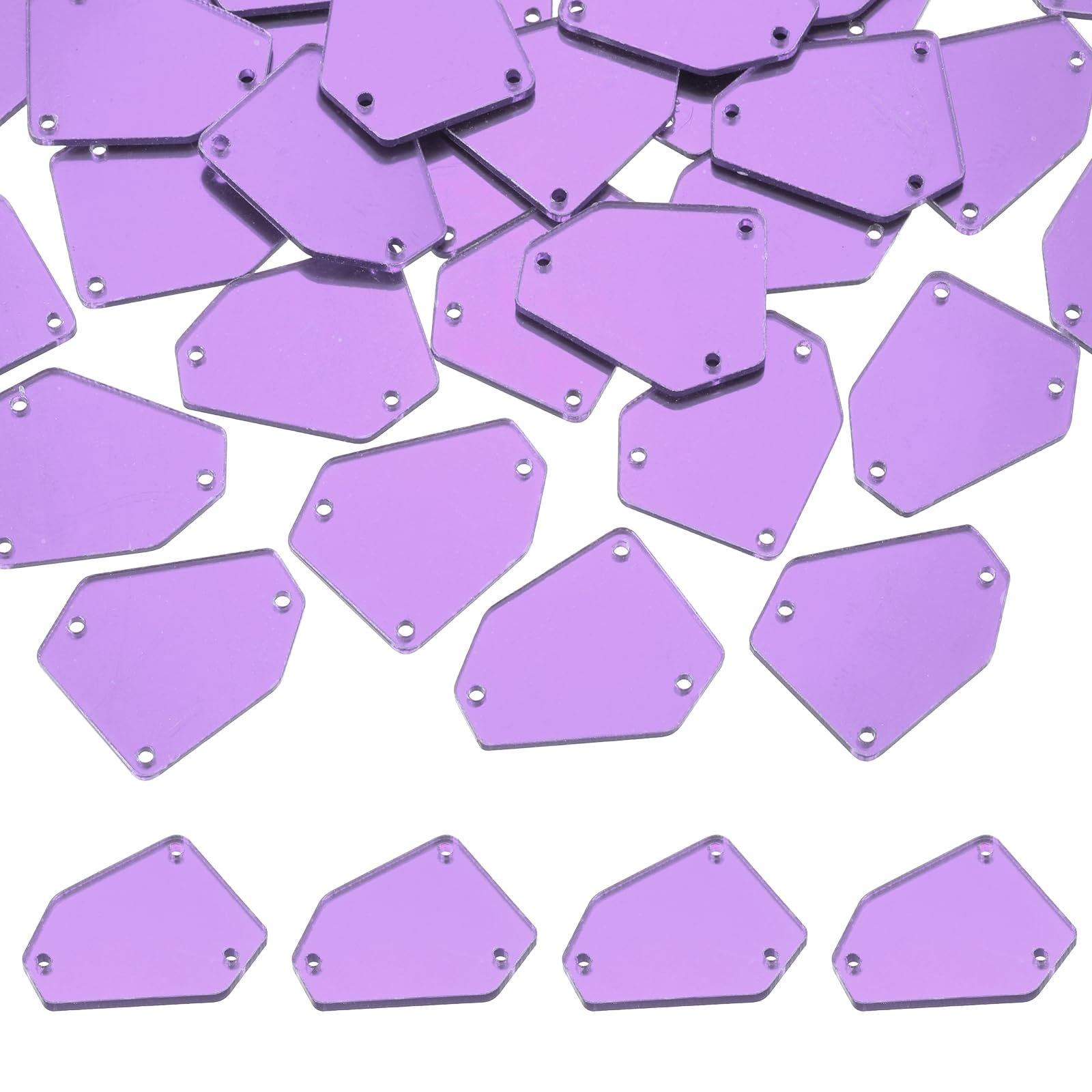 Perles à coudre miroir acrylique MECCANIXITY rouges pour sublimer vos robes de soirée