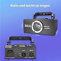 SALA DJ Disco Fény Távirányítóval, 3D RGB Animációs Party Világítás DMX512, Beltéri Szórakozóhely Karaoke Születésnap Rendezvény 4