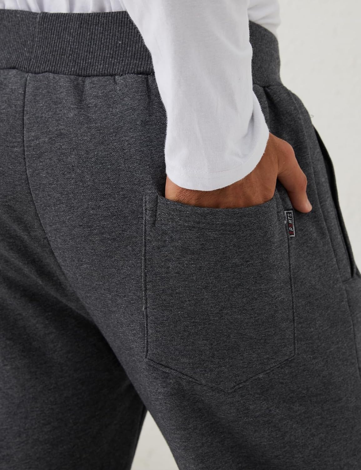 Gihuo Men Sweatpants Sherpa Fleece Lined Sweatpants Winter Thermal Active Outdoor Sports Track Jogger Pants - Image 4