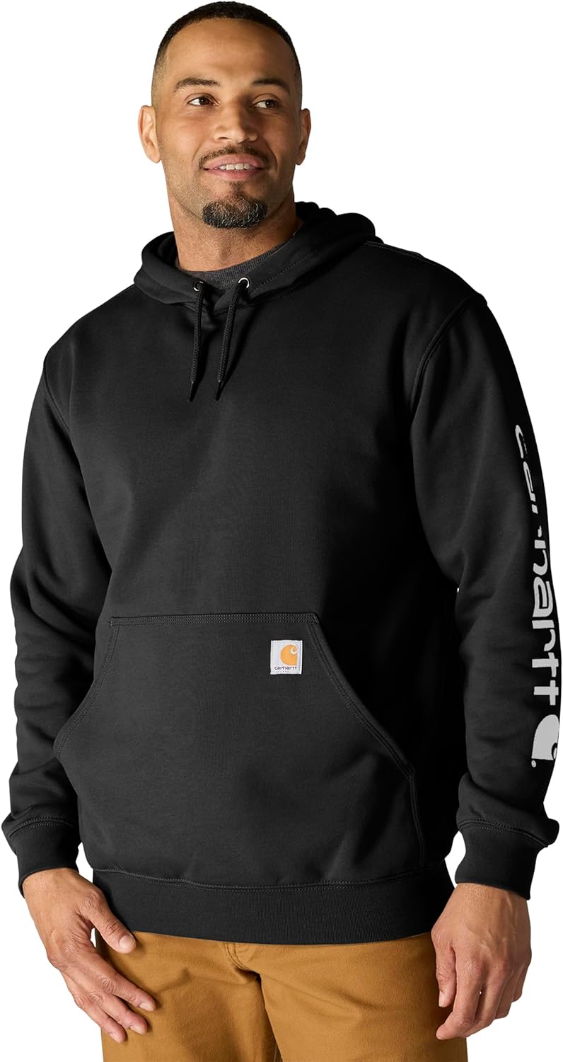 Carhartt Men's Midweight Signature Sleeve Logo...