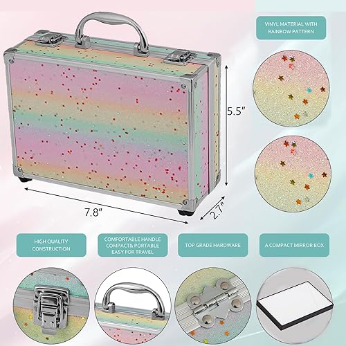 Miniatura 2 de Kit de maquillaje para adolescentes y mujeres, kit completo de maquillaje todo en uno con el pequeño estuche de tren para cosméticos, kit de