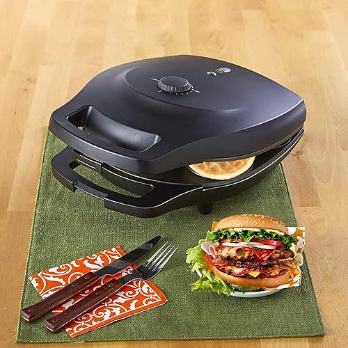 Miniatura 4 de Fabricante eléctrico antiadherente de 6 ranuras Arepa - Perilla de control de temperatura ajustable (1200W)