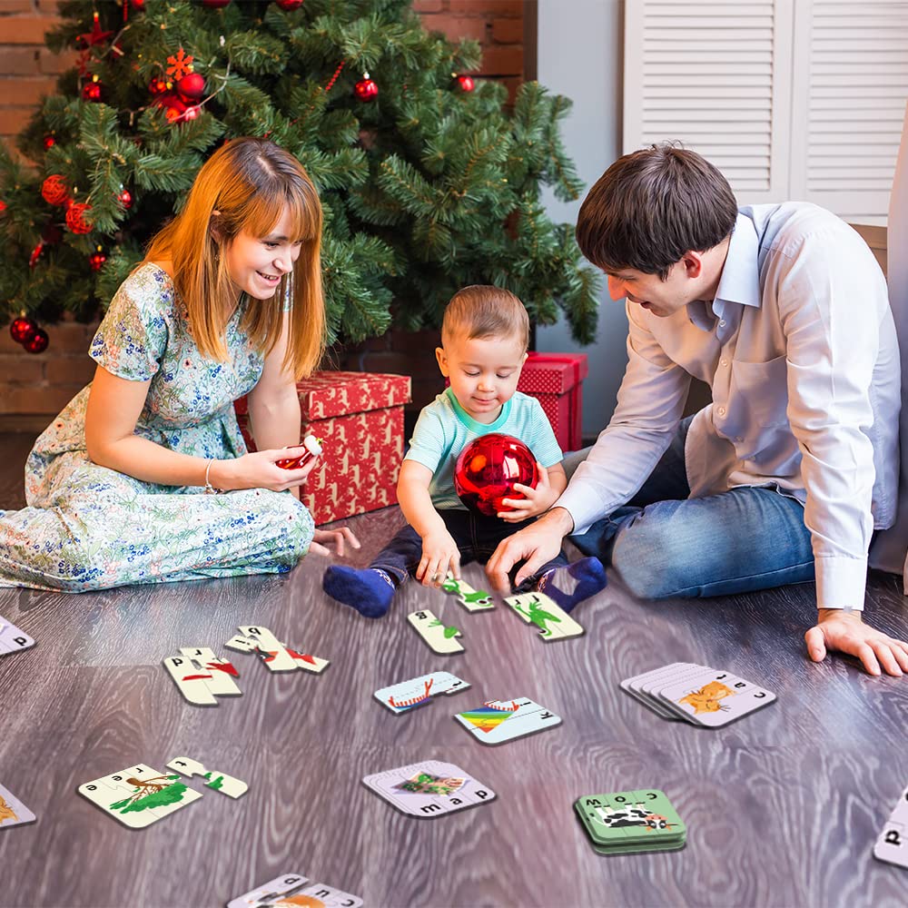 Paper Master Words Spelling Matching Puzzles with Matching Images, Self-Correcting Spelling Jigsaw Puzzles Matching Games for Toddlers, Perfect for Preschool Learning - Image 7