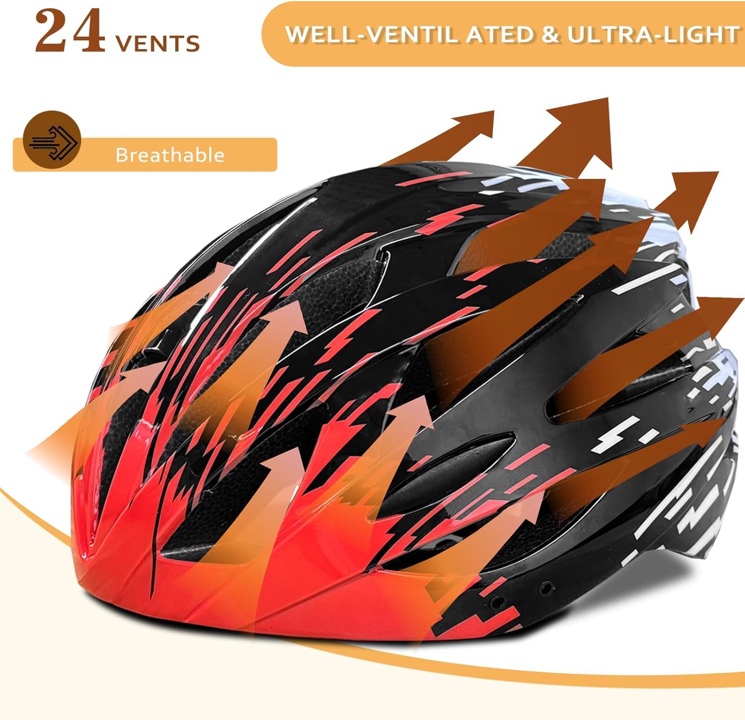 SAEROVIE Adult Bike Helmet, Adjustable Mens Womens Bicycle Helmet Ages 14+ with Cycling Helmet CPSC Certified