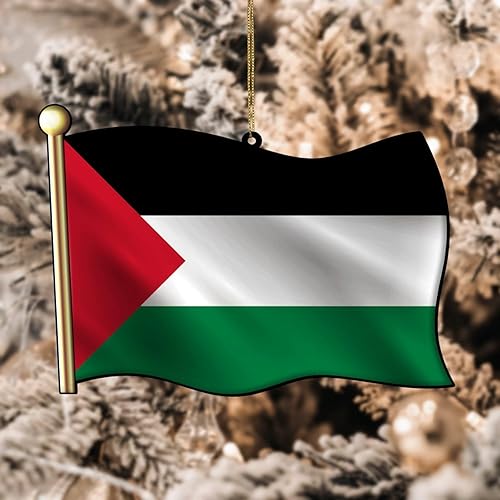 Vista 22 de Adorno acrílico de Navidad de Filipinas, decoración de árbol de Navidad, adorno de Navidad nacional para niños, bandera de Filipinas, banderas