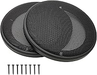 Vista 15 de Cubiertas para parrilla de altavoz de 3 pulgadas, protector de subwoofer para altavoz de automóvil, marco de plástico ABS con malla metálica