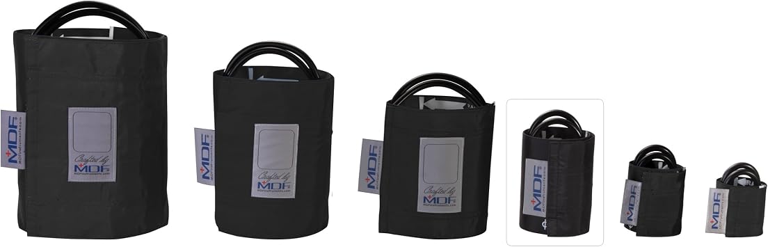 MDF Instruments Latex-Free Pediatric Replacement Blood Pressure Monitor Cuff - Double Tube - Black MDF2030420-11