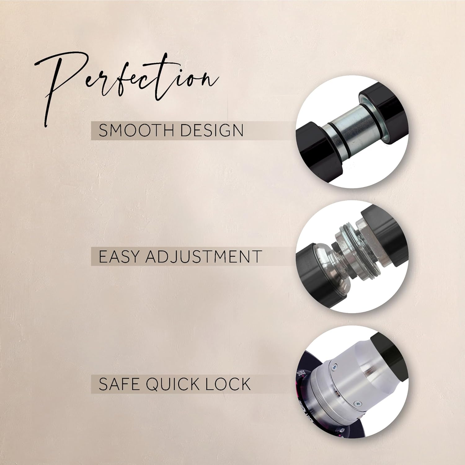 LUPIT Classic G2 Quick Lock - Portable Dance Pole for Home - Spinning & Static Mode - Professional Pole Dancing Pole for Apartment, Club, Party, Pub - Easy Installation - No Drilling