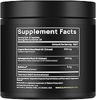 Vista 2 de 40,000 mg 40x Potencia de raíz de maca negra orgánica con Ashwagandha - #1 Cápsulas de raíz de maca negra de la más alta potencia para hombres