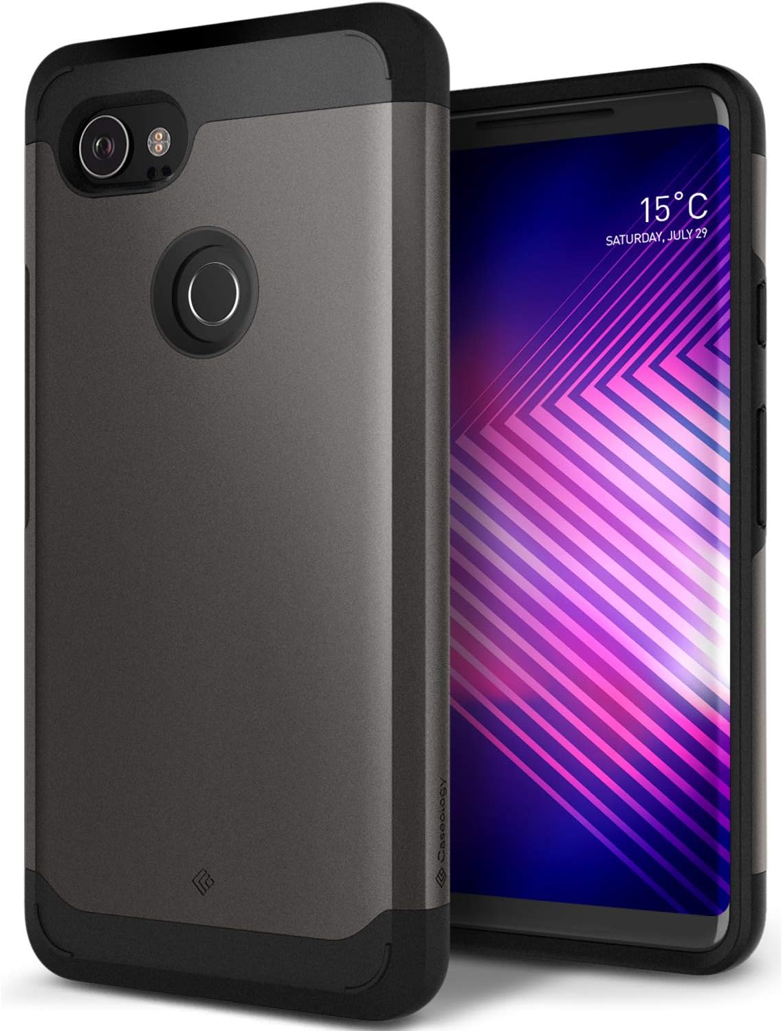 Caseology Legion for Google Pixel 2 XL Case (2017) - Reinforced Protection - Warm Gray