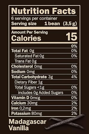 Madagascar Vanilla Beans - Vacuum Sealed Grade A Vanilla Pods - Rich, Creamy Flavor & Aroma -Great for for Baking, Homemade Extract, Paste, Brewing, Coffee, Cooking (1 LB)