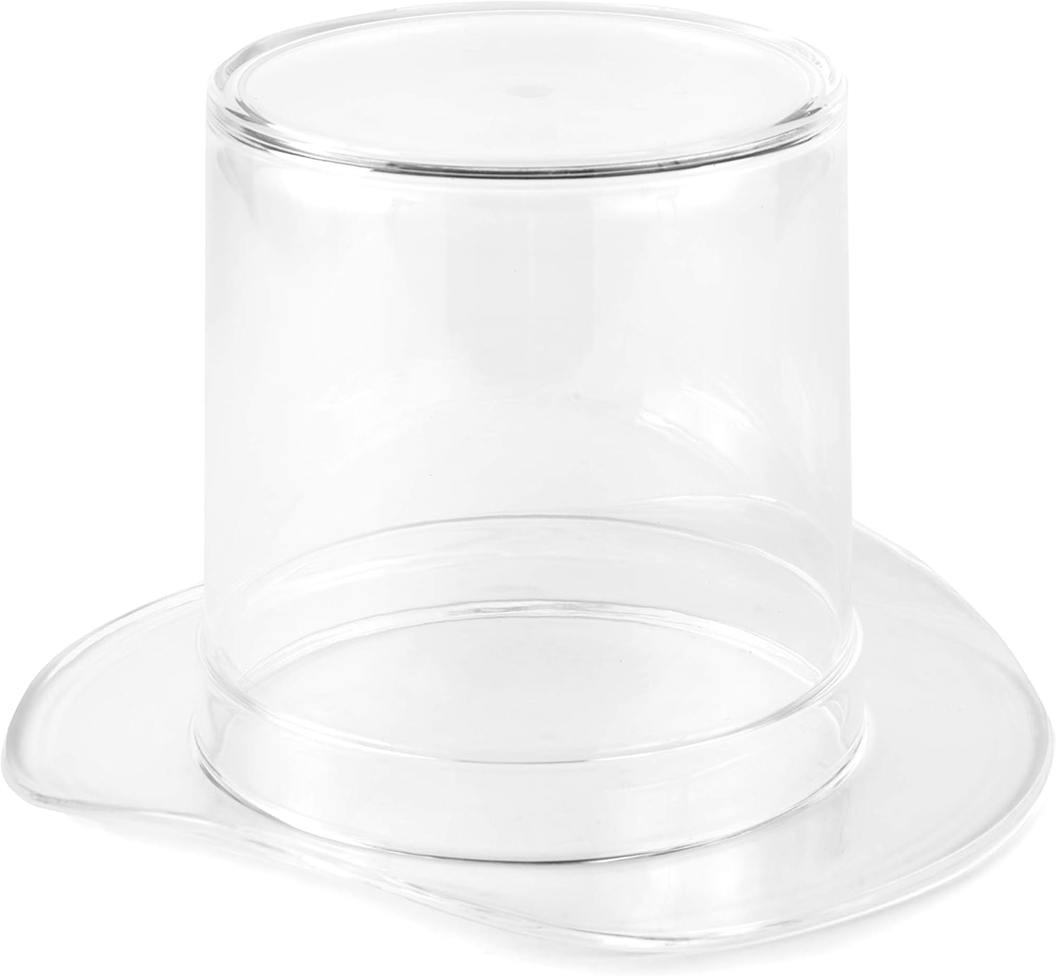 Huang Acrylic Top Hat Wine Chiller Bucket | Chilling Champagne and Wine Bottles | Great for Hosting, Parties, Holidays, Weddings