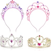 Vista 1 de Melissa & Doug Tiaras para jugar a disfrazarse (4 piezas).