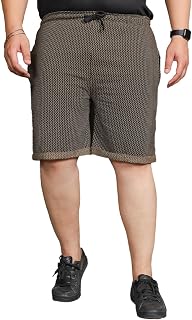 Bigbanana Plus Size Men's Regular Fit Jacquard Shorts Price In India