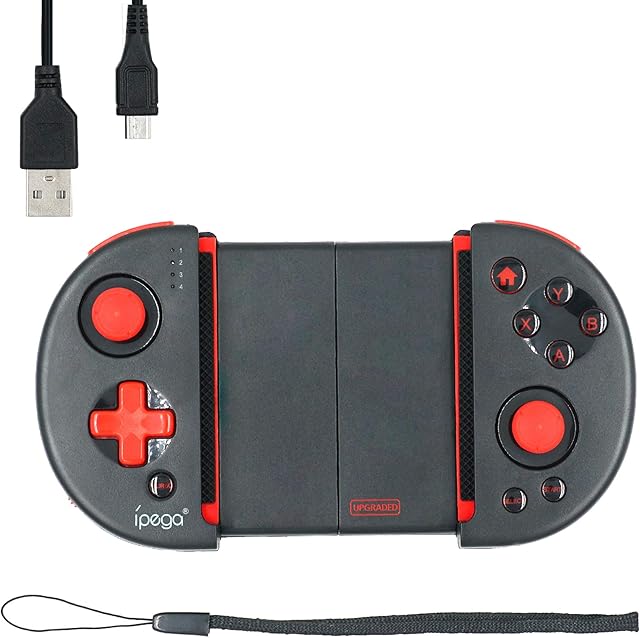 Mcbazel Wireless Controller Joystick,iPega PG-9087S Red Knight Telescopic Bluetooth Controller For Android/Windows PC Not for IOS