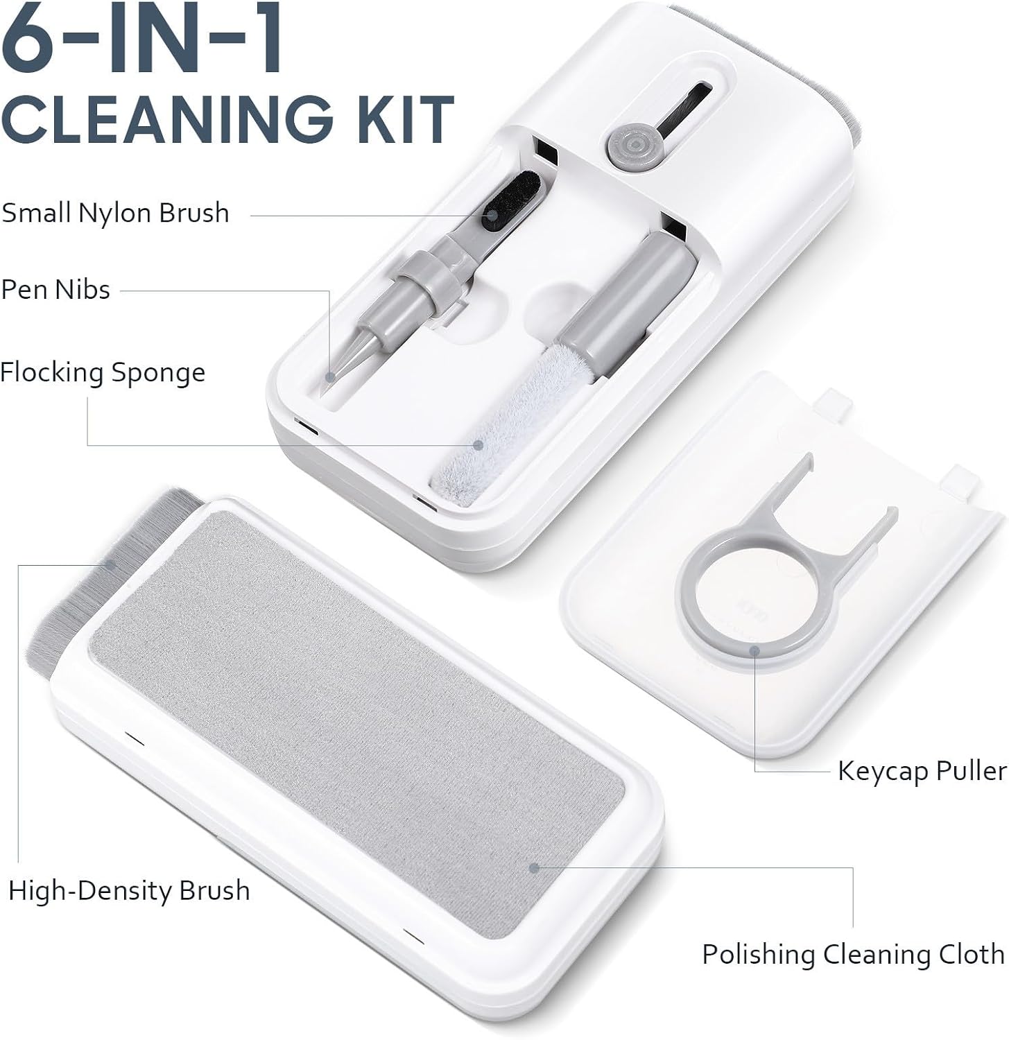 2 Sets 1 Keyboard Cleaning Brush Kit with Spray Bottle