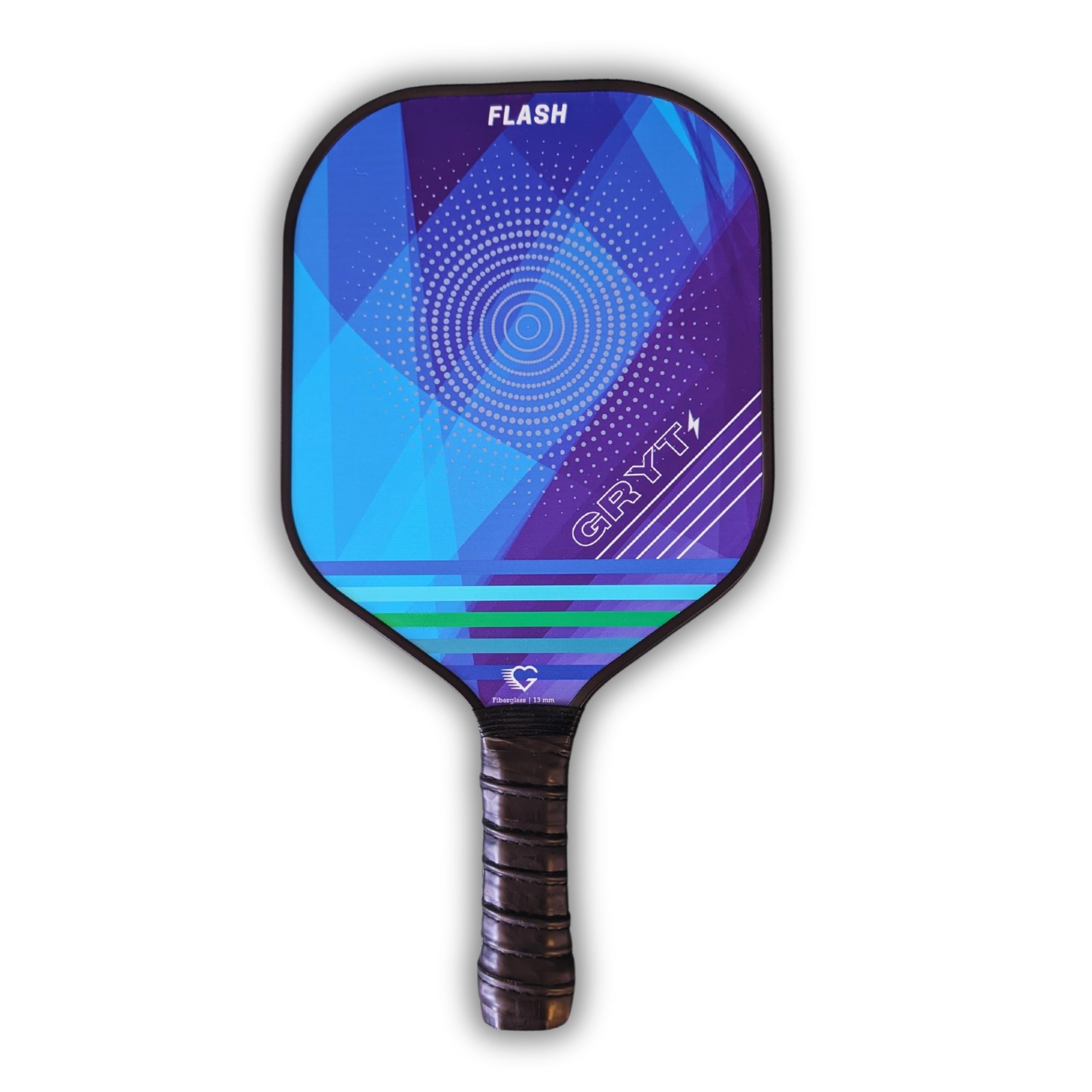 Grytskill Flash Pickleball Paddle - 13 mm Fiberglass, Fast & Lightweight (Honeycomb core) Power + Control + Speed, Superb for Kitchen, Volley and Baseline Play, Longer Handle (13 mm Flash Blue)-image-37