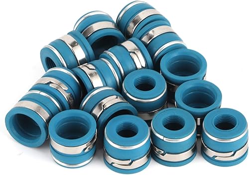 Miniatura 4 de Sellos de vástago de válvula, 16 piezas de sellos de aceite de vástago de válvula, juego de sellos de vástago de válvula, fluorubber excelentes