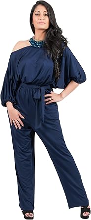 Plus size jumpsuits for evening amazon Clearance