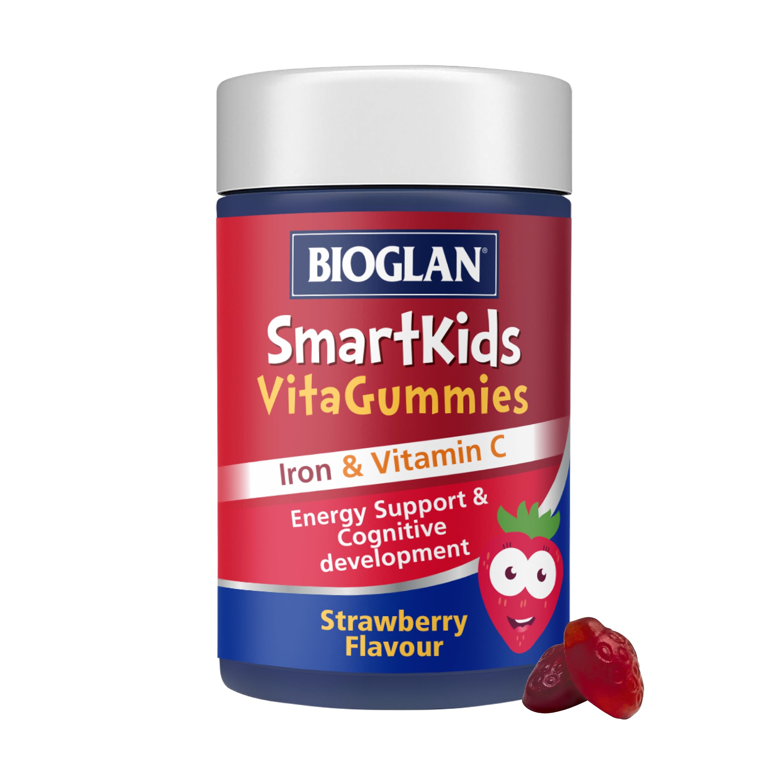 Bioglan SmartKids Iron | Vitamin C | Energy Support | 30 Gummies