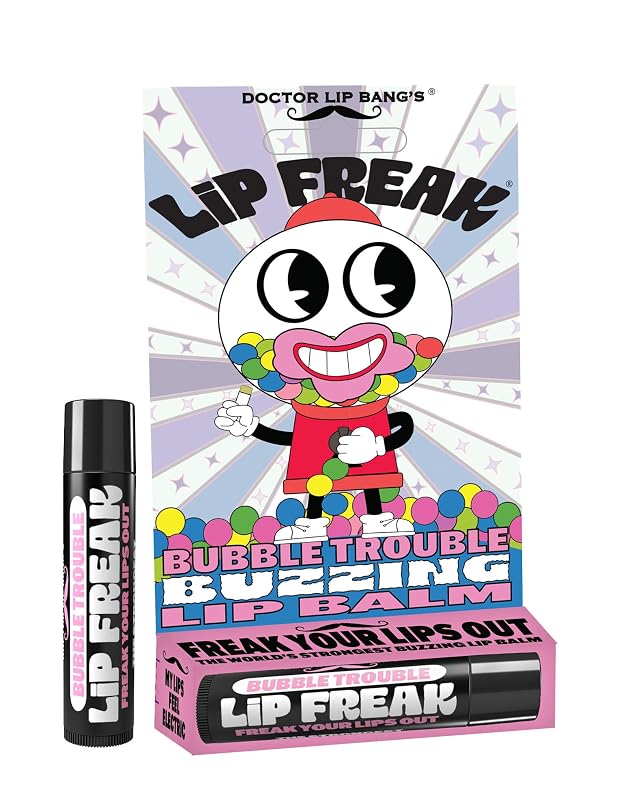 Doctor Lip Bang's BUZZING Lip Balm | Lip Freak | 100% All Natural | Cruelty Free | Bubble Trouble
