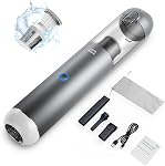 Handheld Vacuum Cordless - 17000Pa Car Vacuum Cleaner High Power with LED/SOS Light, 120W Mini Portable Rechargeable Vacuum Cleaner for Car Home Office Pet Hair