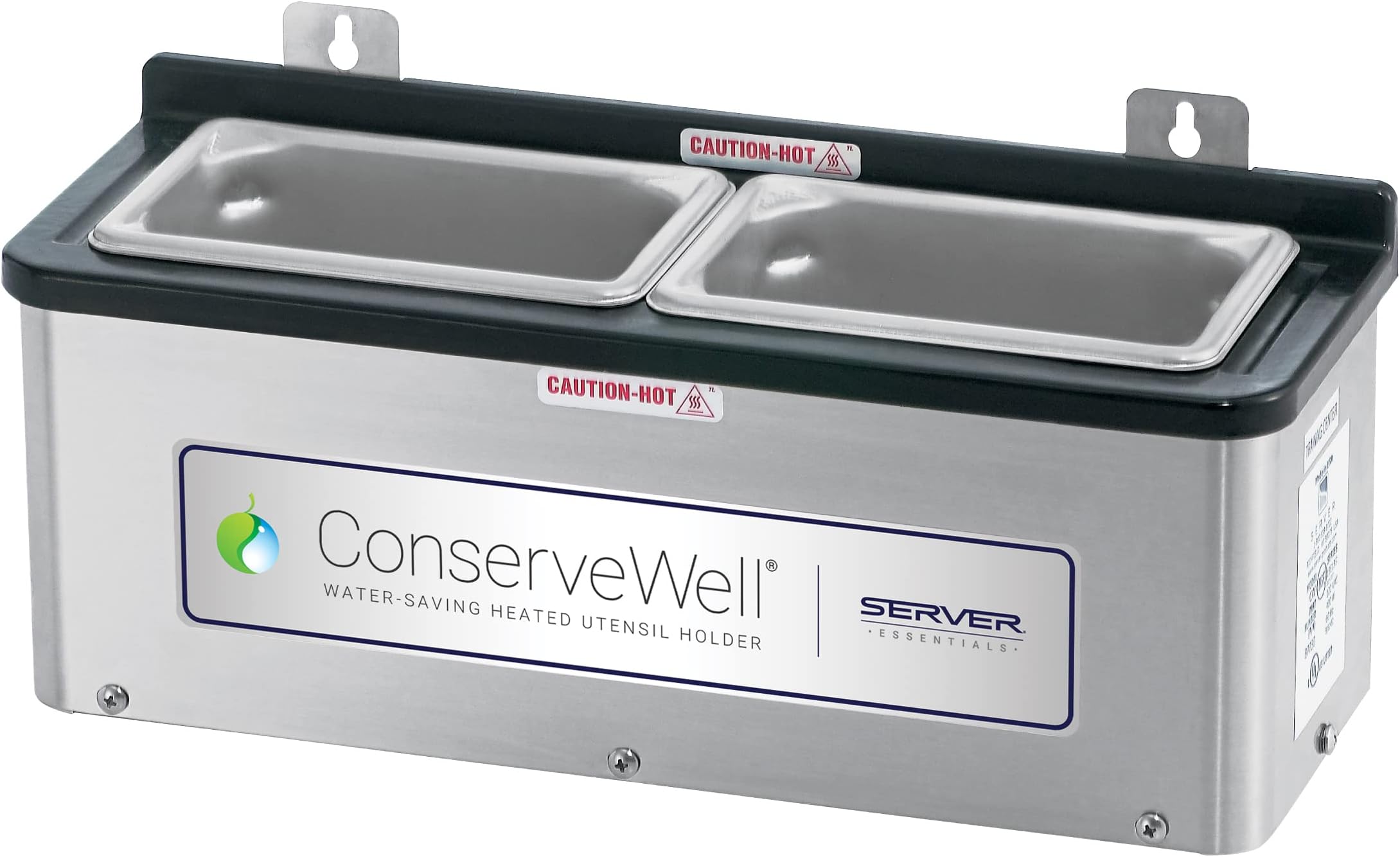 Server Products ConserveWell Heated Utensil Holder Dipper Well, Wall Mount, S...