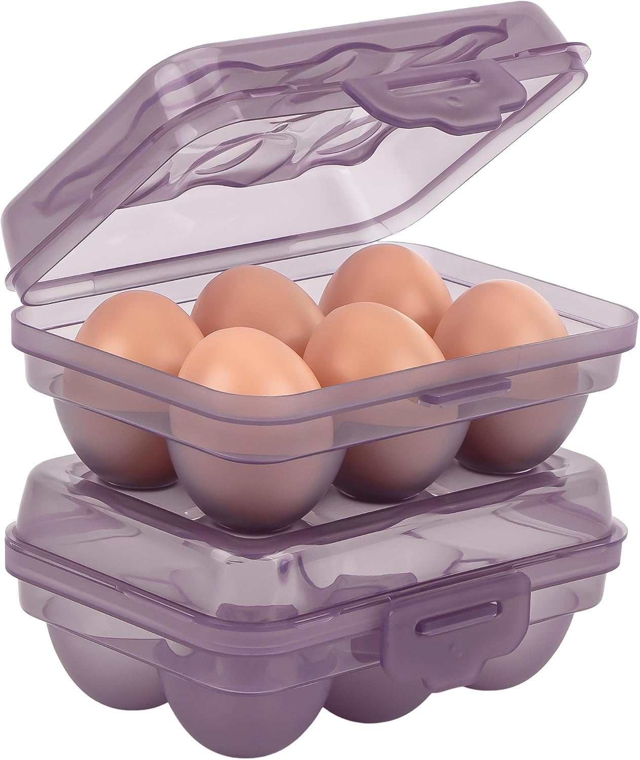 2 Pack Egg Storage Box for Camping RV Travel Refrigerator