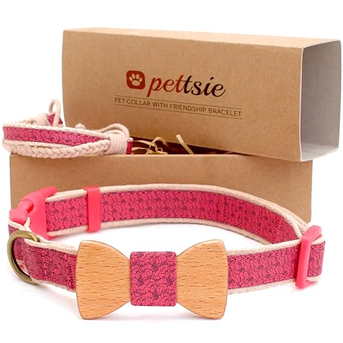 Collar con Pajarita para Perros y Brazalete de Amistad Marca Pettsie