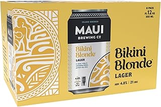 Maui Brewing Company Maui Bikini Blond, 6 pk, 12 oz cans, 5.2 % ABV, 12 fl oz