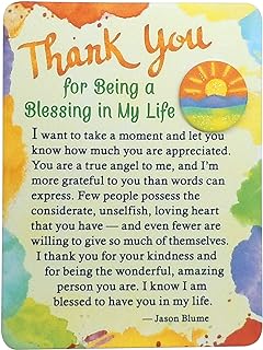 Blue Mountain Arts Appreciation Magnet with Easel Back—Gift to Express Gratitude to an Angel in Your Life, 4.9 x 3.6 Inches (Thank You for Being a Blessing in My Life)