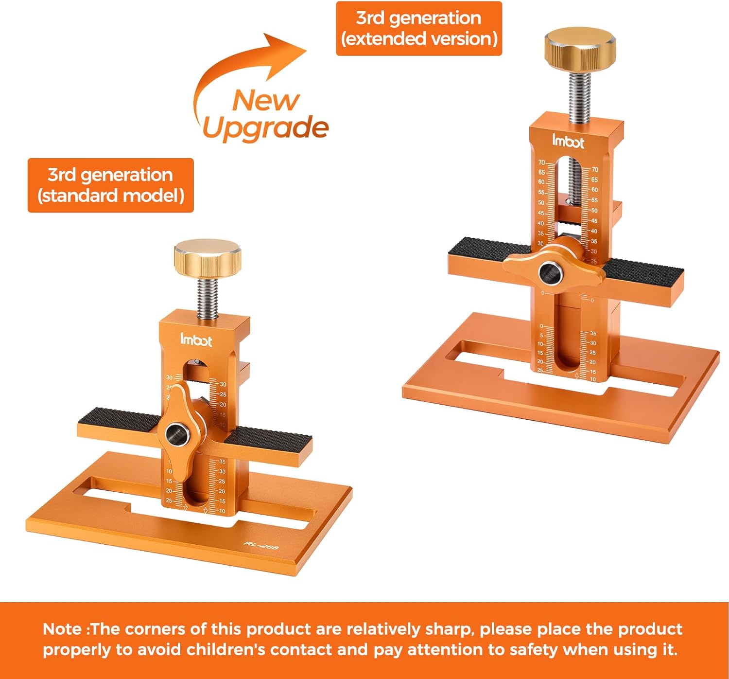 Imbot Cabinet Door Mounting Jig &With Base 3-In-1，Adjustable Cabinet Door Installation Positioning Tool For Installing Frameless Or Framed Cabinet Doors (Extended Version) - Image 6