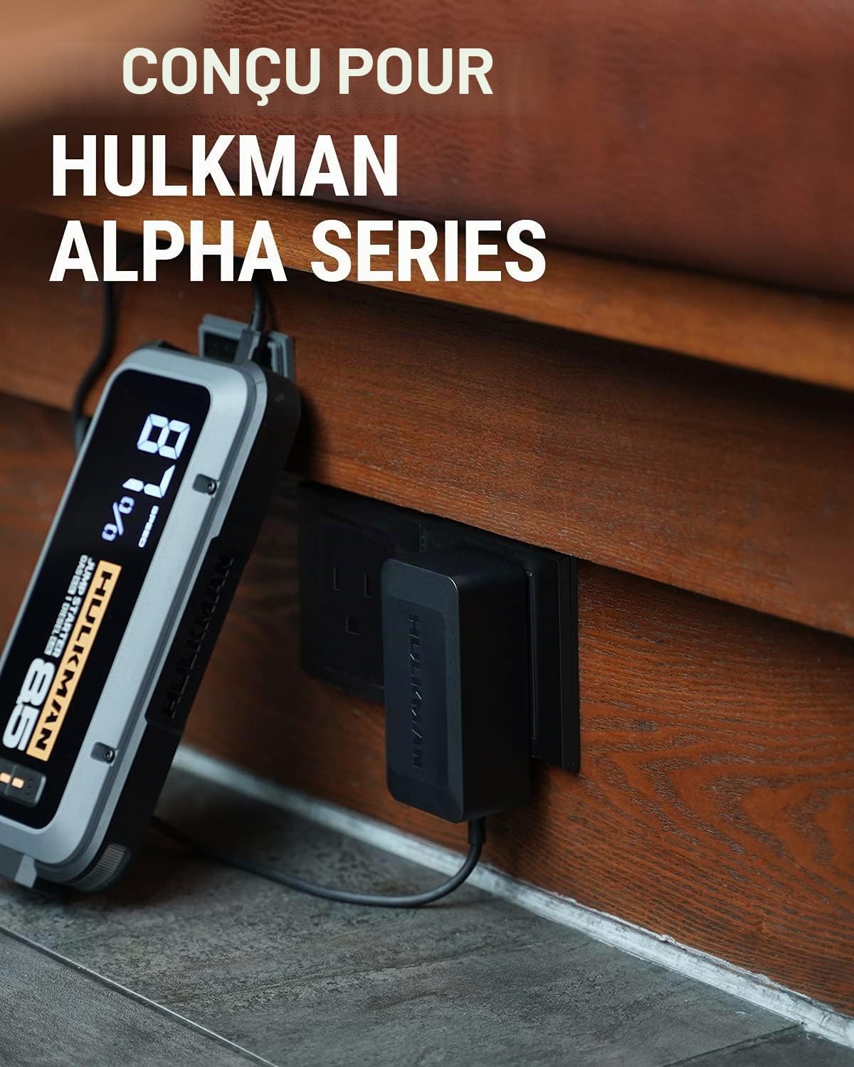 Hulkman SC1.0 Chargeur mural 65 W, charge rapide pour démarreurs Alpha et Alpha Pro Series