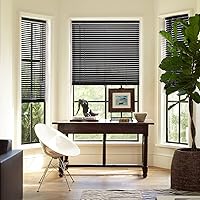 Vista 5 de LazBlinds Mini persianas horizontales de aluminio inalámbricas de 1 pulgada, persianas de filtrado de luz de tamaño personalizado para ventanas