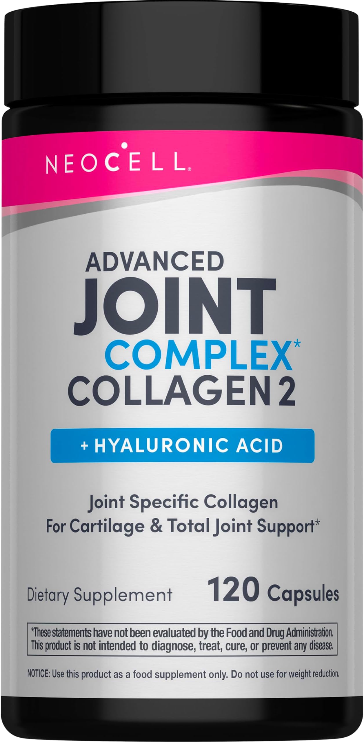Joint Complex Supplement | 120 Capsules | Plus Hyaluronic Acid | Collagen Type II | Advanced Formula