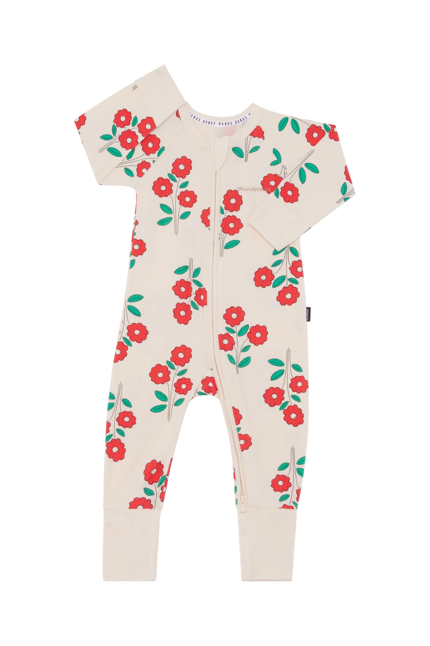 BondsBaby Zippy - Cotton Blend Zip Wondersuit, Print P7O