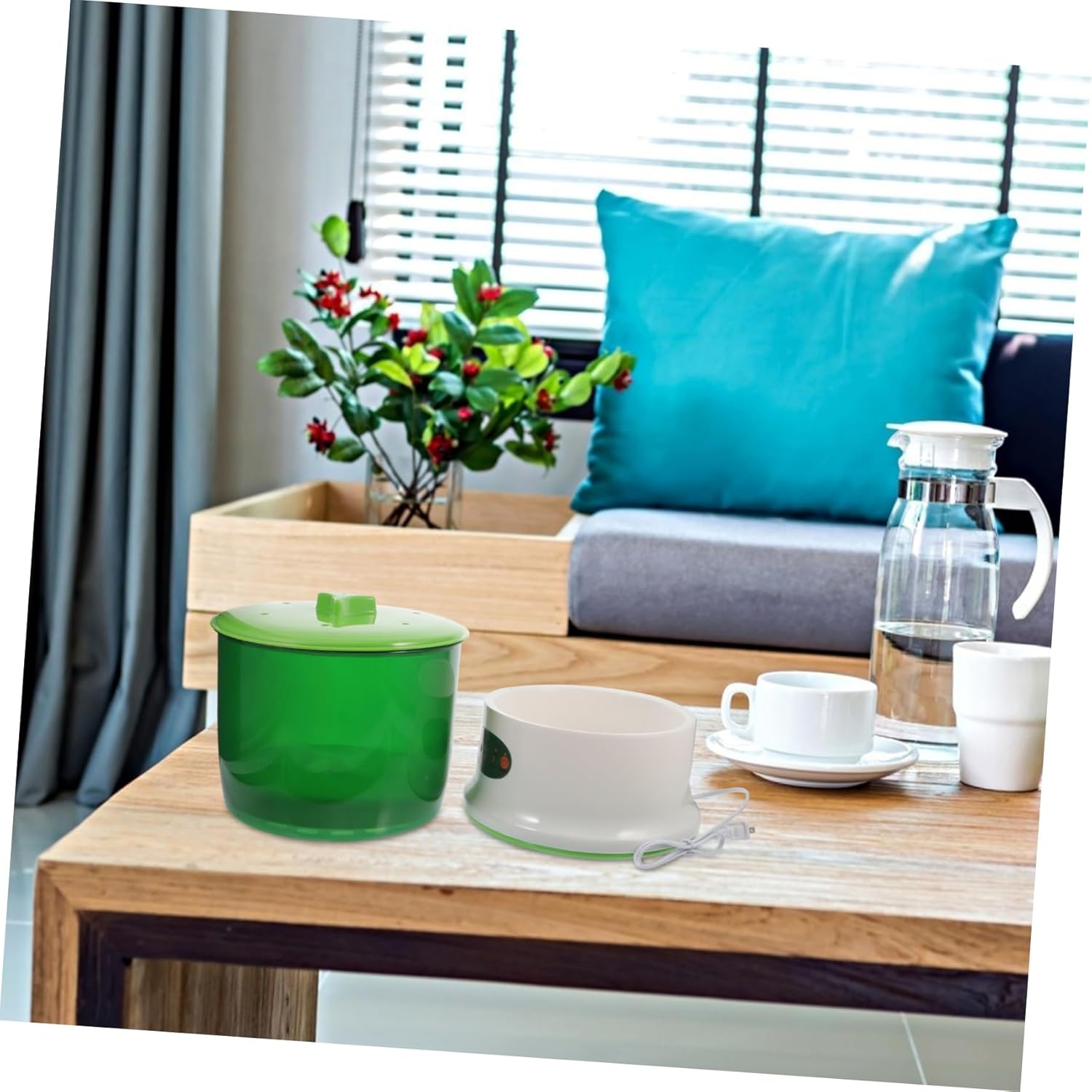 BESPORTBLE Automatic Bean Maker Multi-Functional Intelligent for Home Use Food-Grade Material Us for Mung and Soybean Germination