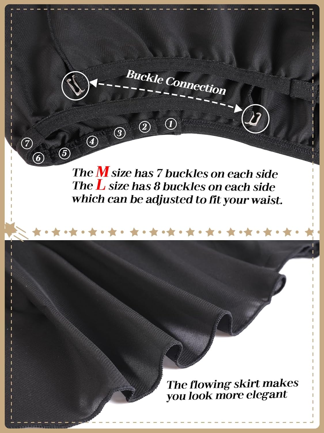 Soudittur Ballet Skirt Women Adjustable Waist Dance Skirts for Girls Practice Performance - Image 3