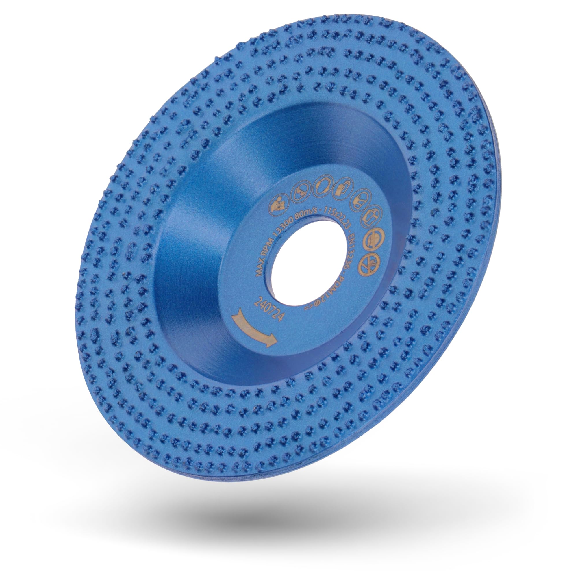PRODIAMANT Disco abrasivo diamantato professionale, 115 mm x 22,2 mm, per vernice per calcestruzzo, vernici, vernice per facciate e residui di colore su superfici di pareti e pavimenti, rivestimento